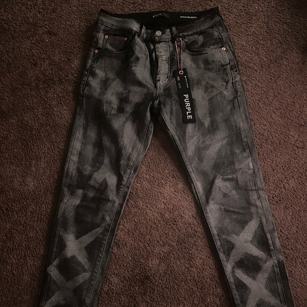 Purple brand black tag limited edition oil spill jeans size 30
